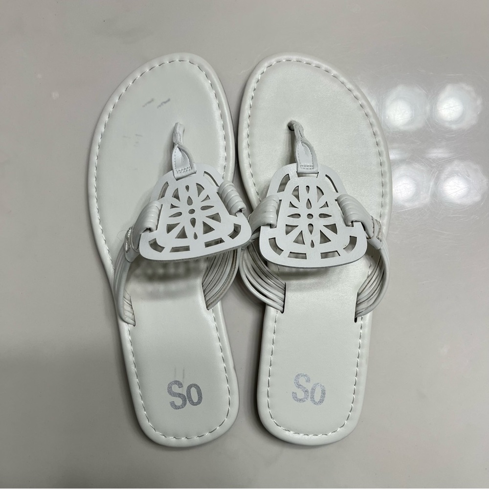 Bright White Sandals